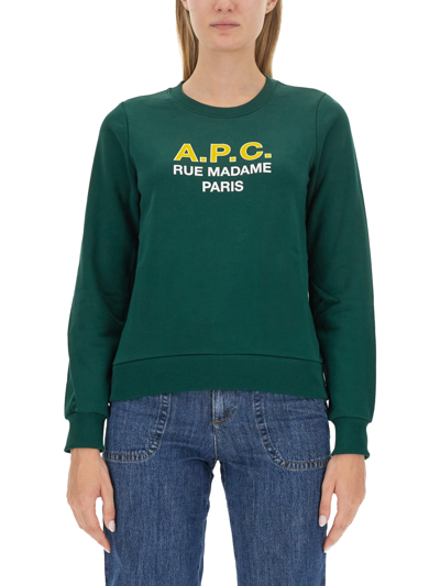 Apc Felpa Madame In Green