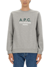 Apc A.p.c. Sweatshirt With Logo In Grey