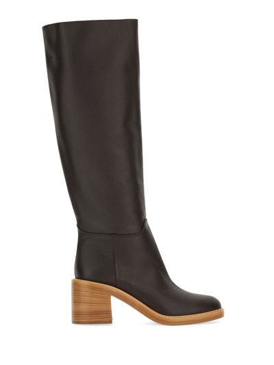 Roberto Festa Leather Boot In Brown