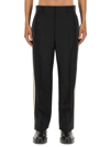 Palm Angels Pants With Logo Band In Black
