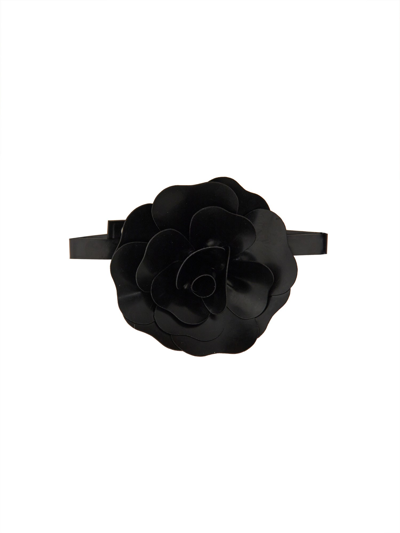 Philosophy Di Lorenzo Serafini Choker With Flower In Black