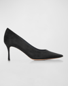 Marion Parke Classic Suede Stiletto Pumps In Black Suede