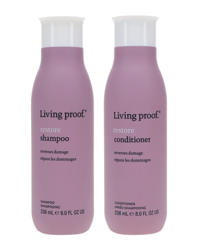 Living Proof 8oz Restore Shampoo + Conditioner Combo Pack