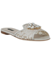 Dolce & Gabbana Bianca Rainbow Lace Sandal In White