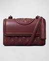 Tory Burch Fleming Small Convertible Shoulder Bag Albarossa In Muscadine
