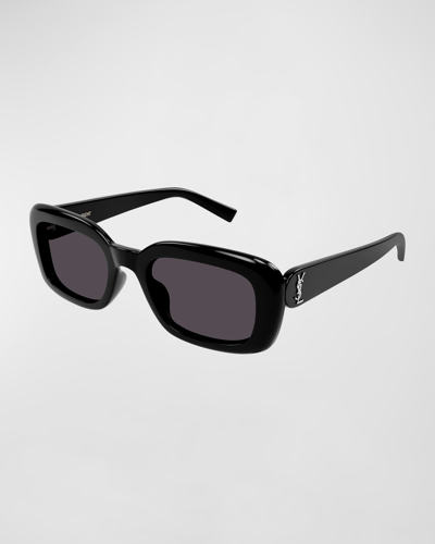 SAINT LAURENT YSL ACETATE RECTANGLE SUNGLASSES