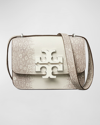 Tory Burch Women's Eleanor Lizard-embossed Leather Convertible Shoulder Bag In Warm White