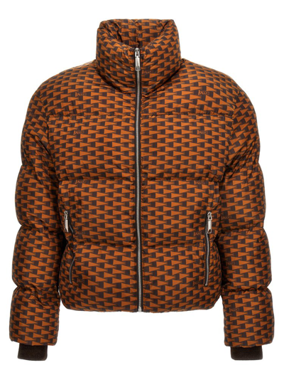Bally Monogram-print Padded Jacket In Multi-colored