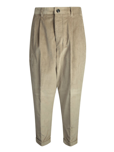 Ami Alexandre Mattiussi Carrot Fit Trousers In Taupe