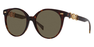 Versace Woman Sunglass Ve4442 In Brown