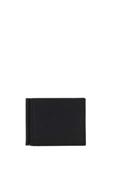 Valextra Bifold Wallet In Black