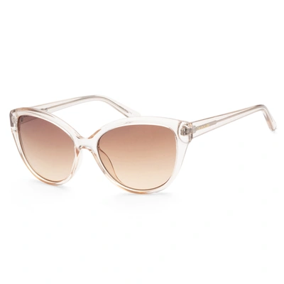 Calvin Klein Brown Gradient Cat Eye Ladies Sunglasses Ck19536s 270 55 In Beige / Brown