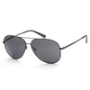 Michael Kors Kendall I Grey Solid Aviator Unisex Sunglasses Mk5016-108287-60 In Black