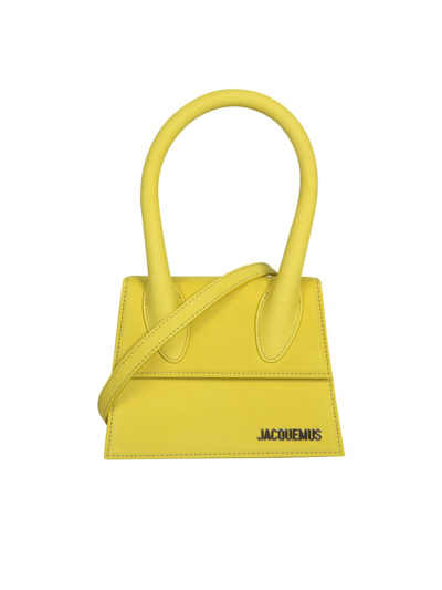 Jacquemus Le Chiquito Moyen Tote Bag In Yellow