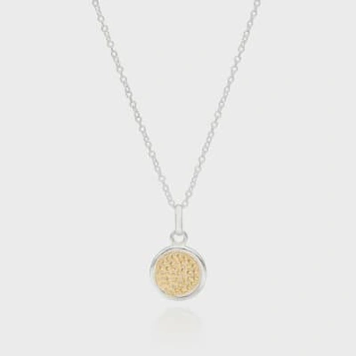 Anna Beck Classic Medium Circle Necklace In Gold