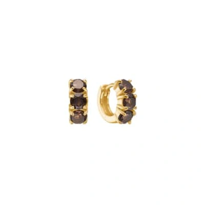 Carre Carré Gold Plated Hoop Earring 1cm