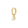 CARRE CARRÉ GOLD PLATED CHARM WITH PRASIOLITE