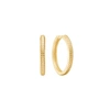 CARRE CARRÉ GOLD PLATED HOOP EARRING 2CM