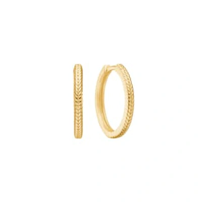 Carre Carré Gold Plated Hoop Earring 2cm