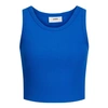 Jjxx Super Cropped T-shirt In Bright Blue In Blue