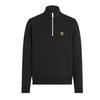 BELSTAFF QUARTER ZIP SWEATSHIRT BLACK