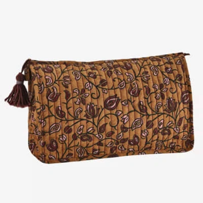 Madam Stoltz Printed Washbag With Tassel