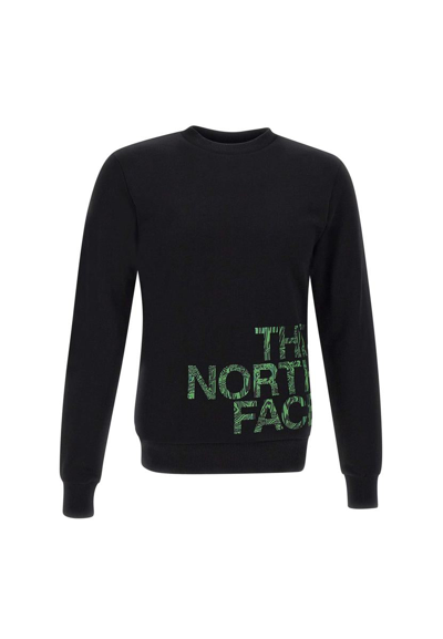 The North Face Logo-print Cotton-jersey Sweatshirt In Black