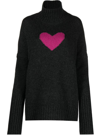 Zadig & Voltaire Alma We Heart Turtleneck Merino Wool Sweater In Zucchero