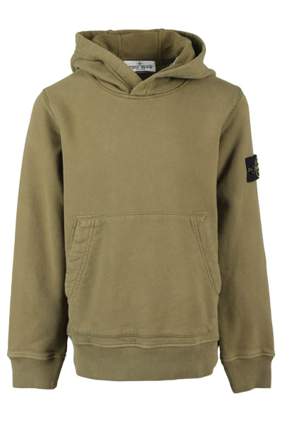 Stone Island Junior Compass Patch Long In Green
