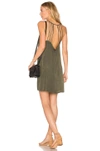 CHASER STRAPPY HALTER DRESS IN GREEN.,CW6813