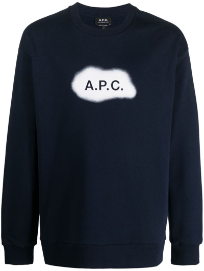 APC A.P.C. LOGO ORGANIC COTTON SWEATSHIRT