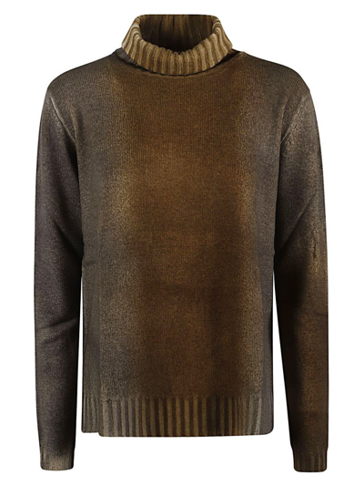 Alessandro Aste Wool And Cashmere Blend Turtleneck Jumper In Yellow