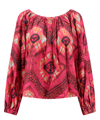 Ulla Johnson Nadya Off-shoulder Silk Blouse In Multicolor