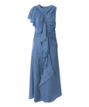 Ulla Johnson Lali Ruffled Maxi Dress In Blue