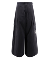 Palm Angels Monogram Nylon Parachute Pants In Black
