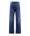Off-white High-waist Straight-leg Jeans In Blue