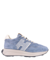 Hogan H641 Chunky Suede Sneakers In Beige