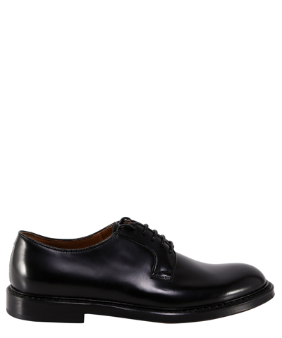 Doucal's Horse Derby Shoes In Black