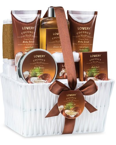 Lovery 9pc Milky Coconut Luxurious Bath & Body Set