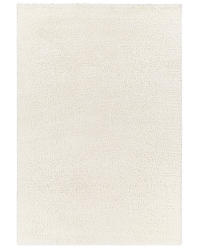 Surya Cloudy Shag Polyester Rug In White