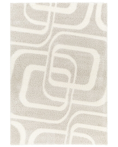 Surya Cloudy Shag Polyester Rug In Grey