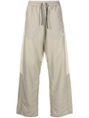 Reebok Elasticated-waist Ripstop Track Pants In Beige