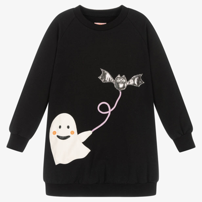Wauw Capow By Bangbang Kids'  Girls Girs Black Ghost Sweatshirt Dress