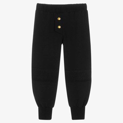 Wauw Capow By Bangbang Black Knee Patch Joggers