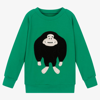 WAUW CAPOW BY BANGBANG BOYS GREEN GORILLA SWEATSHIRT