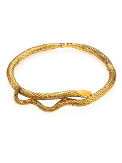 Aurelie Bidermann Tao Gold-plated Snake Necklace