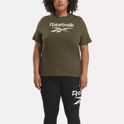 Reebok Women's  Identity Big Logo T-shirt (plus Size) In Green