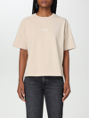 ACNE STUDIOS T-SHIRT ACNE STUDIOS WOMAN COLOR CHAMPAGNE,E56671259