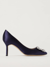 Manolo Blahnik Court Shoes  Woman In Blue