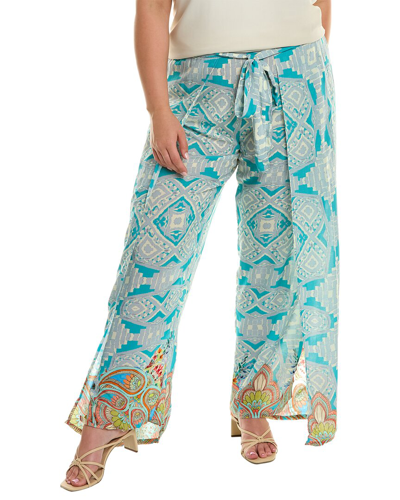 Johnny Was Dandridge Wrap Pant In Multi In Blue